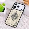 Чехол для телефона Poker с Тузом Пик для iPhone 17 Air 16 15 11 12 14 13 Pro Max Ударопрочный чехол