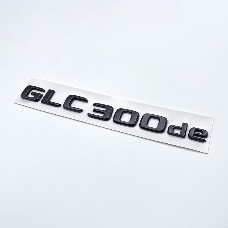 3D Chrome Black Letters GLC300de GLC300e GLC350e GLC400e 4Matic Emblem for Mercedes Benz GLC X253 Car Trunk Logo Sticker AH1JUYFT2 QQ27
