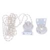 Roller Blind Fittings Kit Durable Replacement Parts with Beaded Chain Fixed Bracket for Rental Apartment Window Repair DIY Upgrade