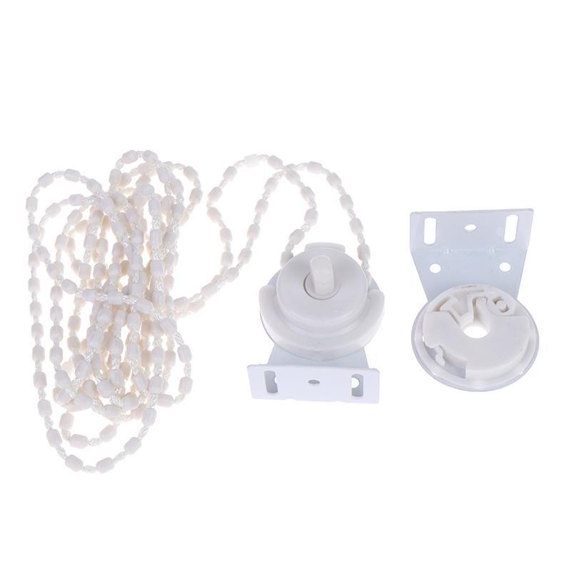Roller Blind Fittings Kit Durable Replacement Parts with Beaded Chain Fixed Bracket for Rental Apartment Window Repair DIY Upgrade