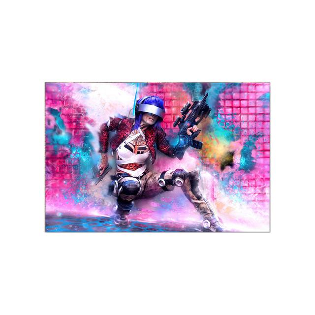 Будущее научно-фантастическое искусство киберпанк постер ночной городской уличный пейзаж холст картина спортивная машина настенная живопись для домашнего декора комнаты