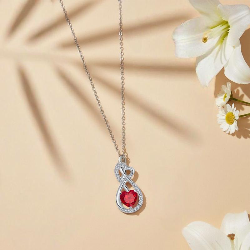 Barbie necklace "Original Design" Infinite Love Red Temperament Niche Versatile Ins Style High-Looking Romantic Heart-beating Gift Box ZJYXL-HJ-204