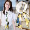Thin And Narrow Long Silk Scarf Women'S Summer Decoration Shirt Suit Scarf Headband Streamer Ribbon Scarf