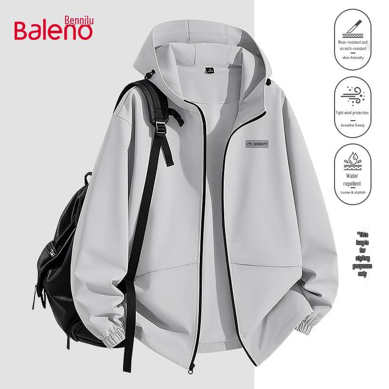 Мужская водостойкая повседневная куртка с капюшоном Baleno