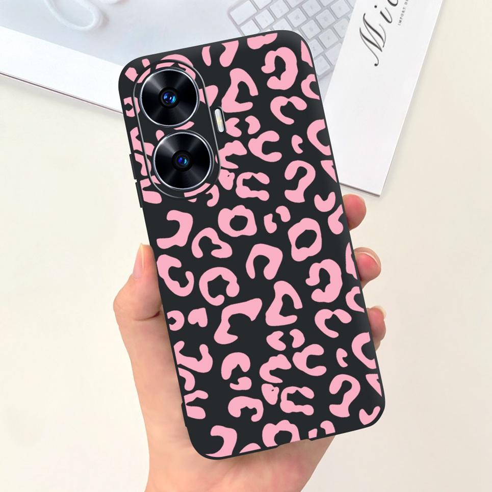 Мягкий силиконовый чехол для телефона для Realme C55 C53 C51 Oppo Задняя крышка Забавный принт с динозавром и кошкой Fundas Shell RealmeC53 C 55 53 Coque