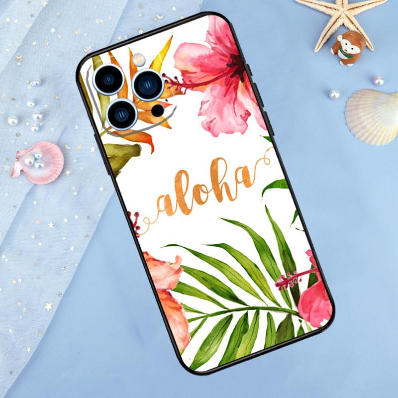 Hawaii Aloha Case For iPhone 15 16 14 13 12 11 Pro Max Mini X XR XS Max 7 8 Plus Bumper Cases Cover