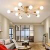 6/8/10 Head Multi-pole Ceiling Light Retro Industrial Loft Nordic Dome Light Home Decoration Lighting (bulb Not Included)