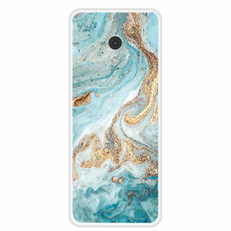 Чехол для Nokia 215 4G 2024 Nokia 235/220 4G 2024 Мраморный Рисунок Прозрачный ТПУ Задняя Крышка Чехол для Nokia220 4G Защитный Прозрачный Оболочка