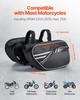 Motorcycle Saddlebag, 30 L (15 L x 2) Large Capacity Side Saddle Bag with Waterproof Rain Cover and Straps, Compatible with Most Motorcycles, Outdoor