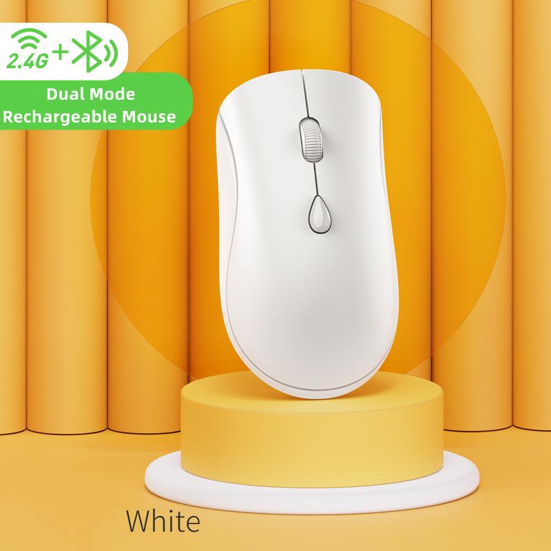 Перезаряжаемая беспроводная мышь Bluetooth с 2,4 ГГц, USB, 1600 точек на дюйм, бесшумная мышь для Ipad, планшета, ноутбука, телефона, ПК, Macbook, игровая мышь