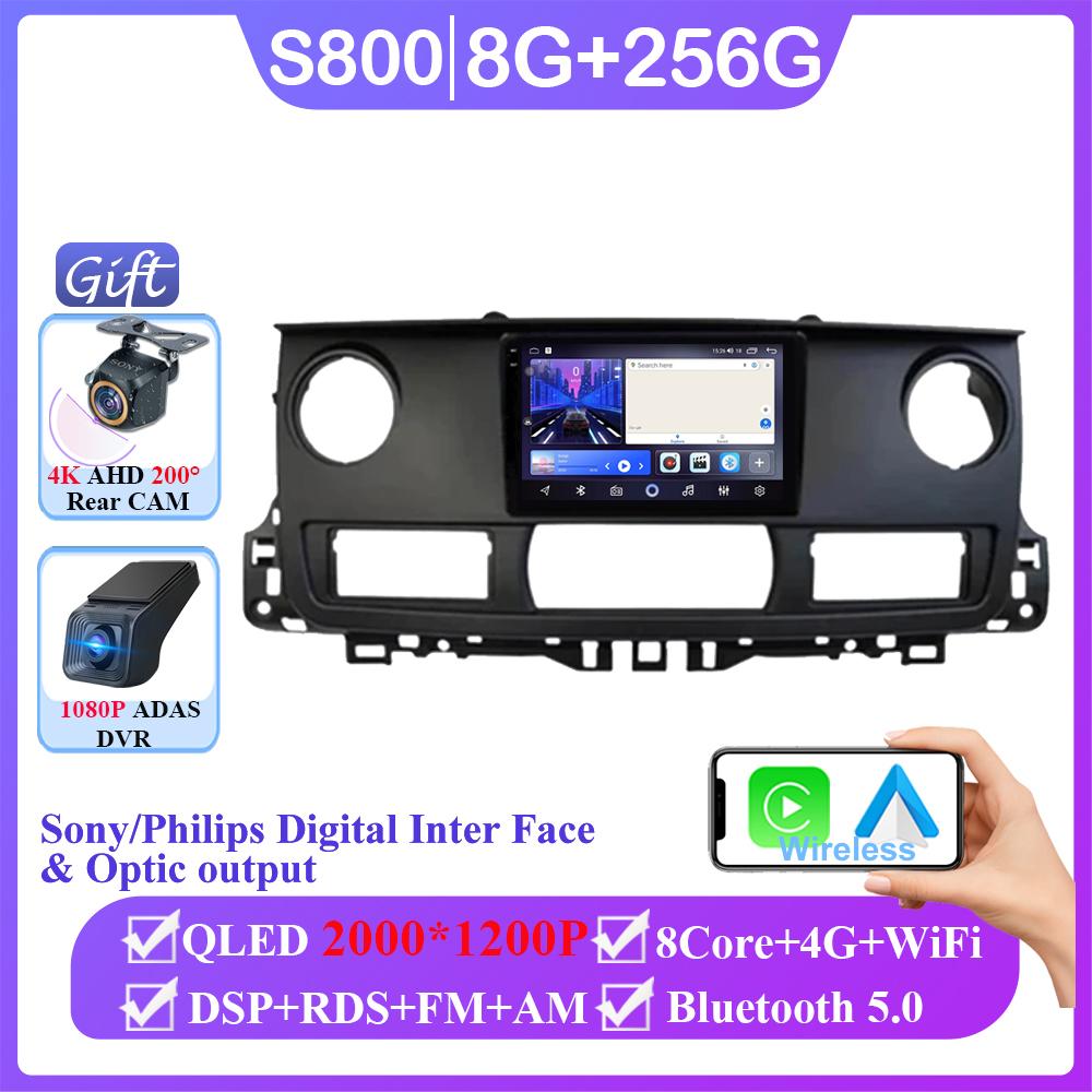 Android 14 для Renault Master 2003-2011 Автомагнитола Стерео Головное Устройство Carplay Мультимедиа Видео Плеер Навигация WIFI Нет 2din DVD