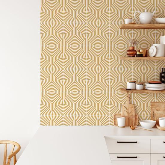 10/20/30/40/50 шт. Бохо Наклейка на настенную плитку Водонепроницаемая Геометрическая Самоклеящаяся Декоративная Наклейка Дом