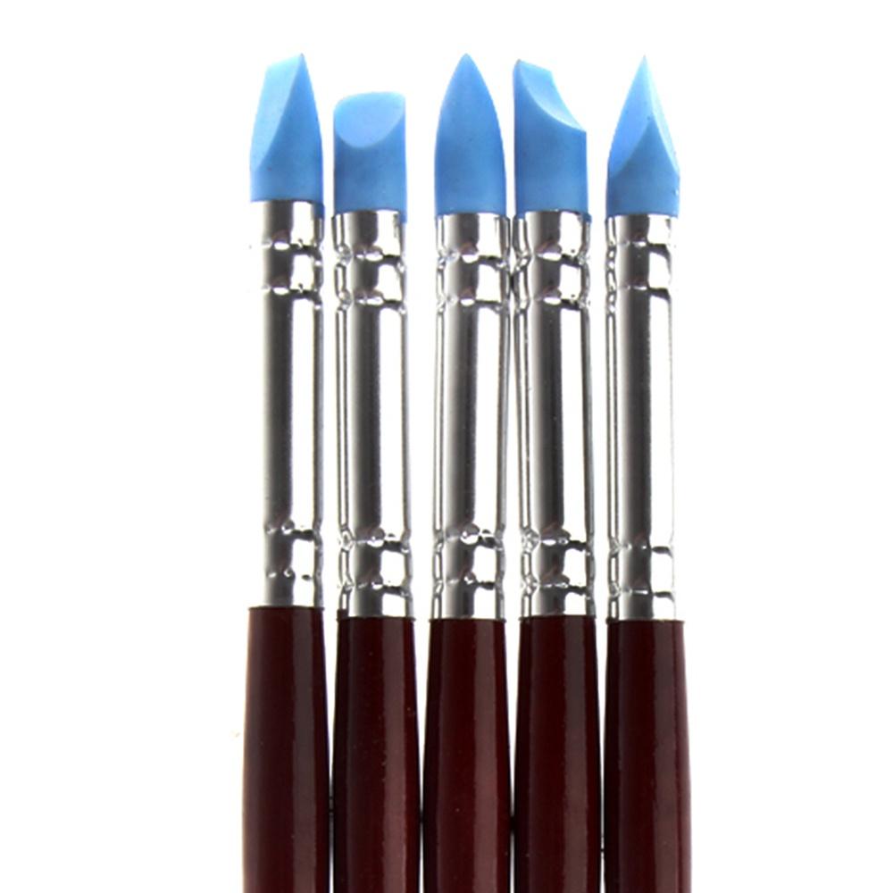 5 шт./компл. деревянная ручка, глина, воск для лепки, резьба по керамике, инструменты для керамики, полимера, набор ручек для моделирования, аксессуары ручной работы, сделай сам, HMM