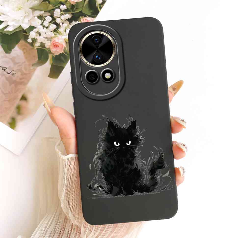 New For Huawei nova 12 5G BLK-AL00 Case Luxury Flower Butterfly Silicone Back Cover For Huawei Nova12 5G Phone Cases Bumper