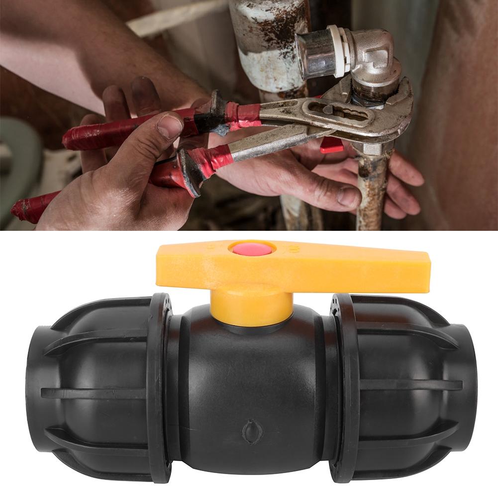 ПЭ Пластик 50 мм Диаметр Шаровой Кран Соединитель Фитинг для Водопроводной Трубы Аксессуары
