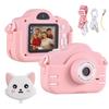 Mini Cartoon Kids Digital Camera 1080P Digital Video Camera for Kids Dual Lens 2.0 Inch IPS Screen