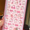Sanrio Hello Kitty Kuromi 3D Stickers Cinnamoroll Melody Cartoon Mobile Creative Decoration Sticker Girl Phone Decoration Gifts