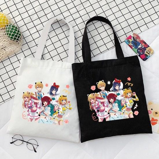 Animation Print Canvas Shoulder Eco Bag Cute Shopping Bag