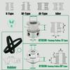 HTD3M 20T 40Teeth Timing Pulley Belt Set Belt Width 10mm Bore 4~20mm Reduction 2:1 Deceleration 3M Pulley Kit Synchronous Wheel