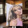 Britney Spears Plush Blanket Soft Comfortable All Seasons blanket Sofa Office Naps blanket Outdoor Travel throw Perfect Gift