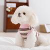 New Dog Clothes Spring and Summer Thin Cherry Embroidered Colored Dot Striped Vest Teddy Bear Pet Clothes