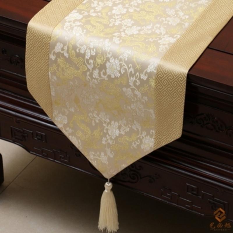 Новый китайский стиль тканый парчовый настольный флаг, современная мода, простой настольный флаг, сельский обеденный стол, чайный стол, скатерть