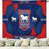 Ipswich Town FC Wall Tapestry Aesthetic Wall Hanging Printed Fabric Blanket Decorative Tapestries for Bedroom Living Room Home Decor
