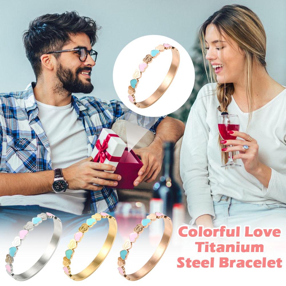 Мода Любовь Ювелирные Изделия Женщин Браслет Титановые Стальные Браслеты Дизайнер Для Женщин Леди Ювелирные Изделия Bang F1O7