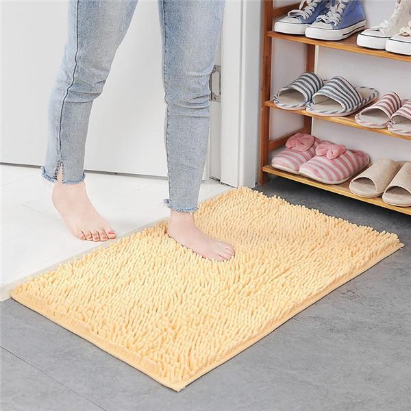 Thicken Chenille Bath Mat Non-slip Bathroom Rugs Door Absorbent Pad Mat Shaggy Mats Rug for Entrance Sofa Pet Carpet