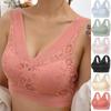Женский кружевной беспроводной бюстгальтер с v-образным вырезом, сексуальный красивый дышащий тонкий бюстгальтер сзади