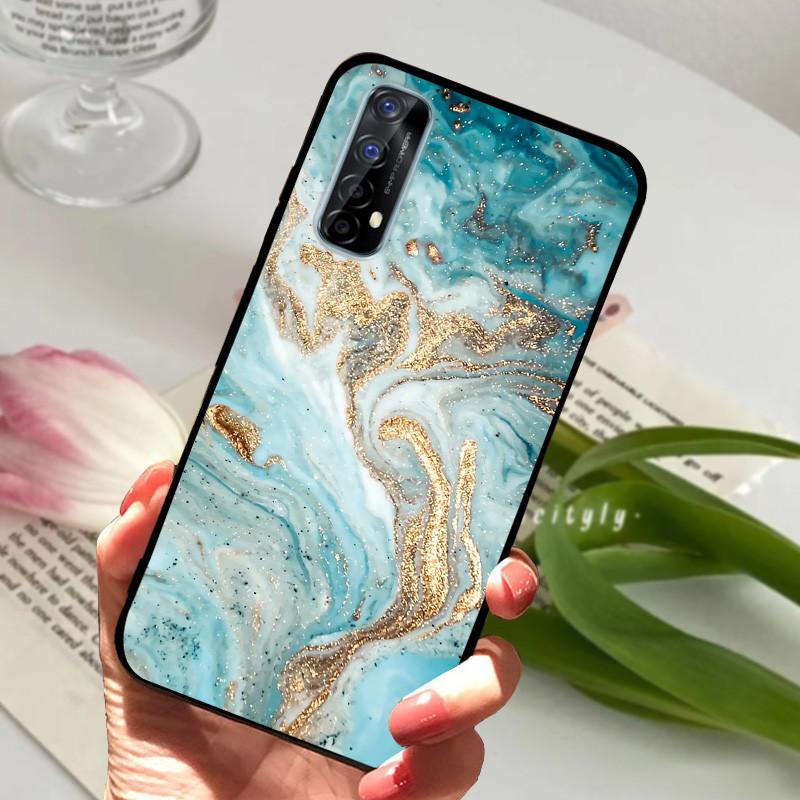 Для Realme 7 4G 5G RMX2155 Чехол Накладка на телефон Силиконовый Мягкий ТПУ Задние Чехлы для Realme 7 Pro Чехол Realme7 RMX2151 Бампер Fundas