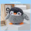 Grey Soft Cute Penguin Plush Toy Keychain With Pp Cotton For Bags Students And