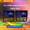 Fortress  AI Voice Wireless CarPlay Android Auto Radio for Volkswagen Scirocco 2008-2013 4G Car Multimedia GPS 2din Autoradio
