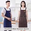Противообрастающий рабочий фартук, износостойкий фартук для кофейни, кухонный фартук для мужчин и женщин