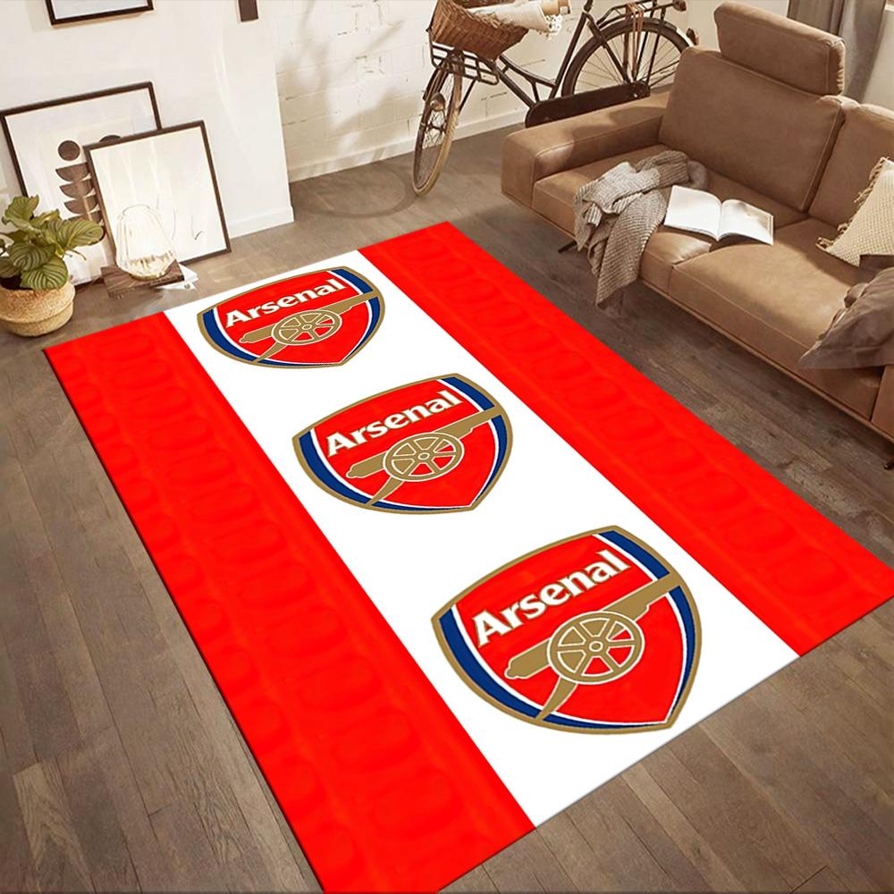 Arsenal Area Rug Design for Decorate room Foyer Playrooms Dining Room Antislip Carpet Anime Office Decor Perfect Gift for Women/Men