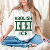 Футболка «Отменить ICE» с смелым протестным принтом – Дизайн «Кулак и колючая проволока» на унисекс футболке S