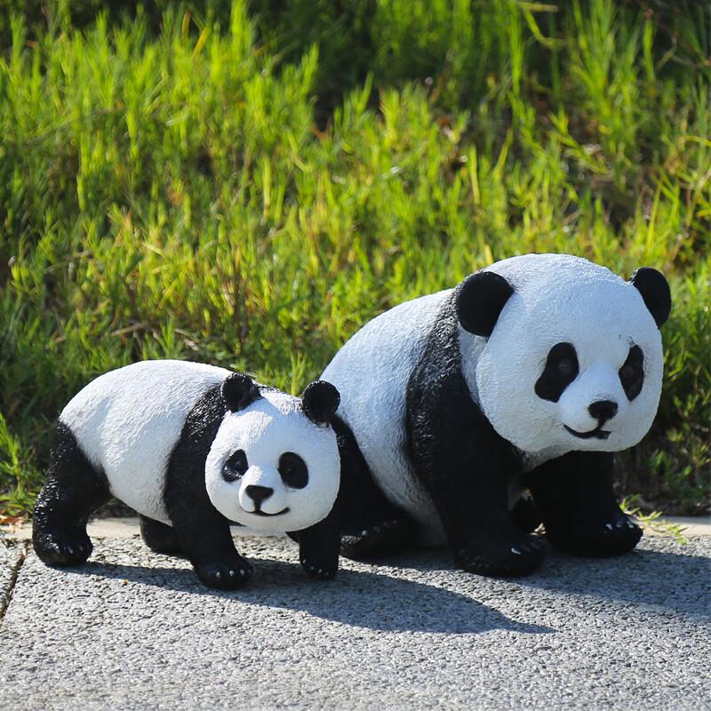 Садовая фигурка панды из смолы Yingshi