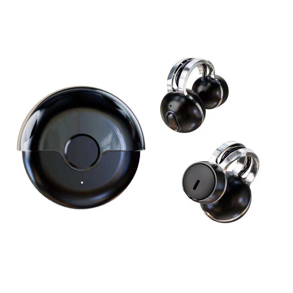 Open Ear Headphones Wireless Bluetooth Clip On Earbuds with MicrophoneWaterproof Workout Earbuds Men's and Women's Ear Buds Wireless