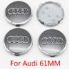 4PCS 60mm 61mm 68mm 69mm 77mm Car Wheel Center Cap Hub Cover Badge For Audi A6 A3 A4 A5 A6 Q2L Q3 Q5 Q7 Q8 R8 Hubcap Accessories