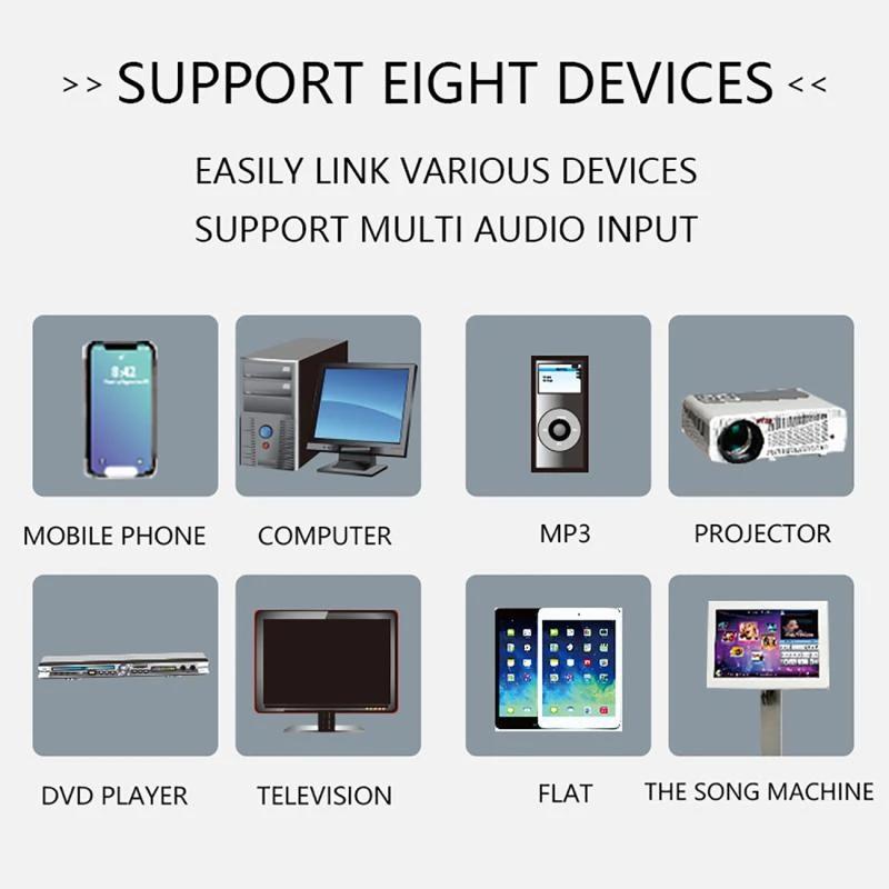 Bluetooth 5.0 Усилитель мощности Сабвуфер Динамик 50+50 Вт Поддержка Микрофона FM USB Доступ Аудиоусилитель Автомобильная Домашняя Электроника
