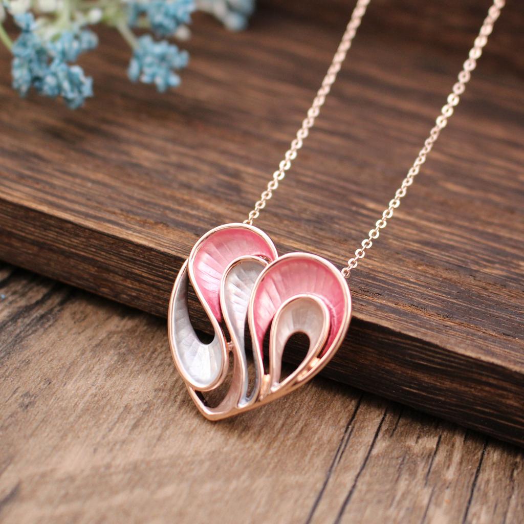 Эмалевое геометрическое ожерелье в виде морской звезды, женское простое высококлассное ожерелье с нерегулярным цветком