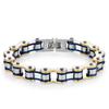 European-American Style Bicycle Chain Bracelet: Creative Rock Hip Hop Jewelry for Men & Women In Stainless Steel