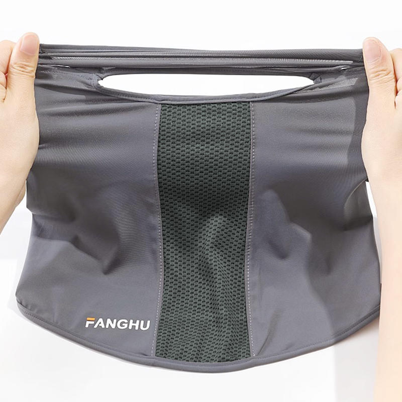 Facial Gini Summer Sports Cycling Scarves Mask Neck Protection Anti-uv UPF50+ Ice Silk Sunscreen Mask Face Veil with Eyeglass Hole Solid Color