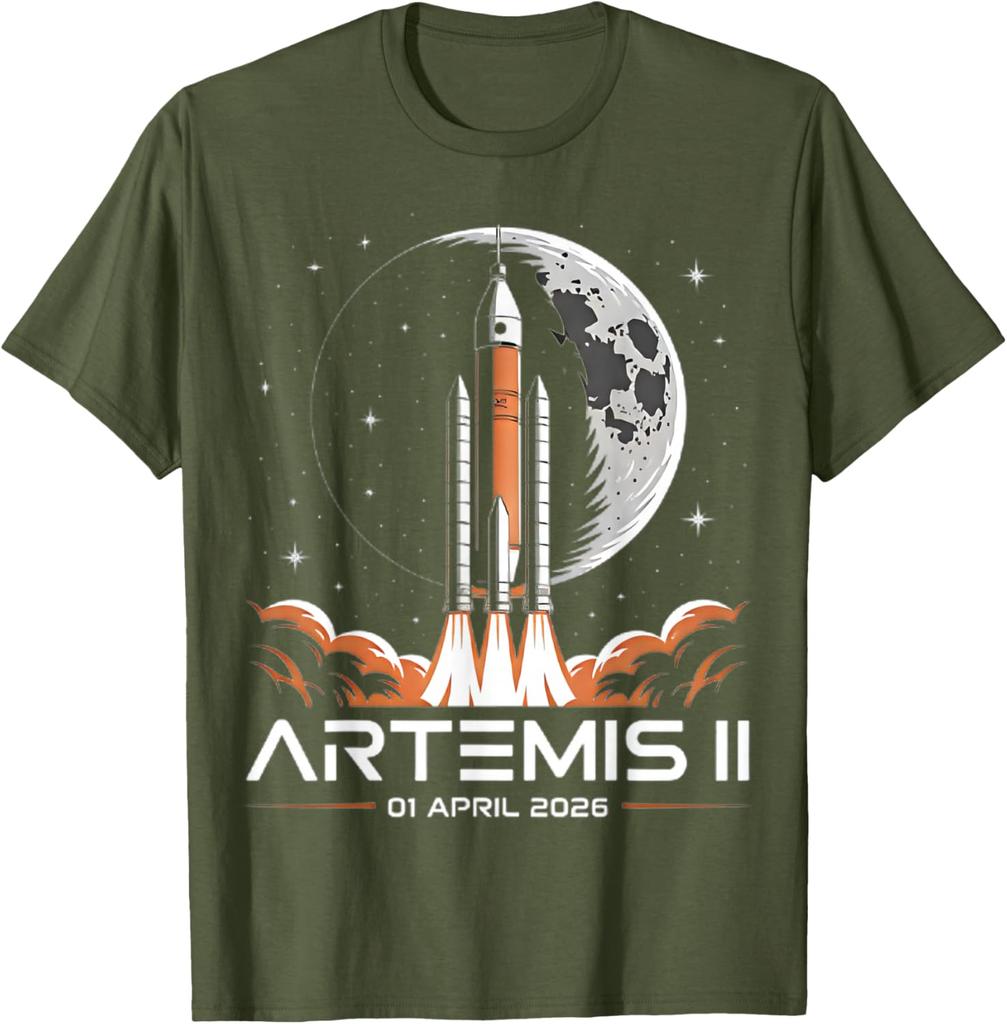 Artemis II Launch to The Moon Space Mission 2026 Astronaut Unisex T-Shirt 4