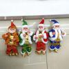 Santa Claus Climbing Ladder Ornament: Christmas Rope Toy Decoration