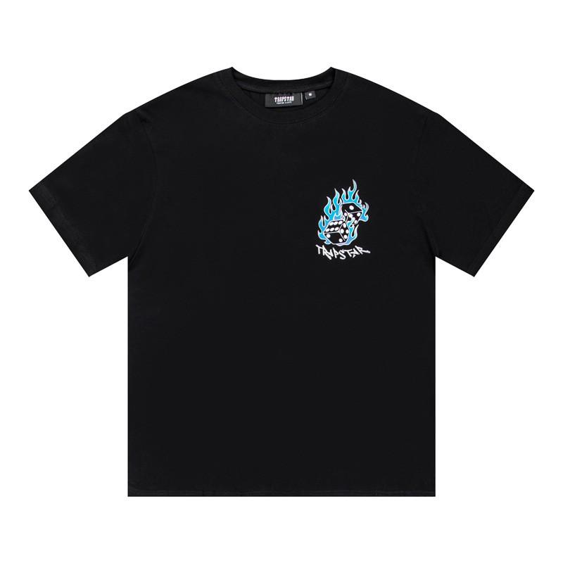 Gradient Letter Tiger Head Print Oversized Streetwear Tee Men Loose Fit Cotton Short Sleeve T-Shirt