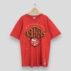 Винтажная Красная Футболка San Francisco 49ers NFL XLarge 90-х Логотип San Francisco 49ers Напечатан Американский Футбол Forty Niners Nutmeg Tees Размер XL