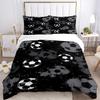 3pcs Soccer Balls Bedding Set, Includes 1 Comforter + 2 Pillowcases, Without Pillow Inserts, Soft Comfortable, Lightweight Breathable, Print