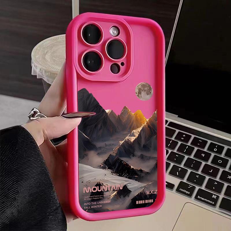Силиконовый чехол для телефона с изображением горного озера для IPhone 16 15 14 11 12 13 Pro XS Max Мягкая крышка 7 8 Plus X XR SE 2020 2022 Funda