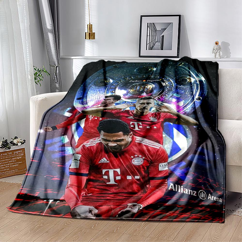 Bayern Munich Blanket Ultra-Soft Suitable for Seaside Bedding Office Chair Four Seasons Universal Digital Print Perfect Gift for Relatives and Friends